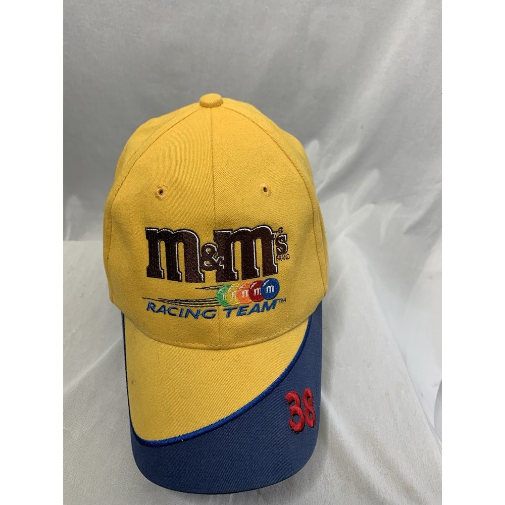 Elliot Sadler Yellow M&M's ‎ #38 Vintage Racing Hat NASCAR Chase Authentic  90s